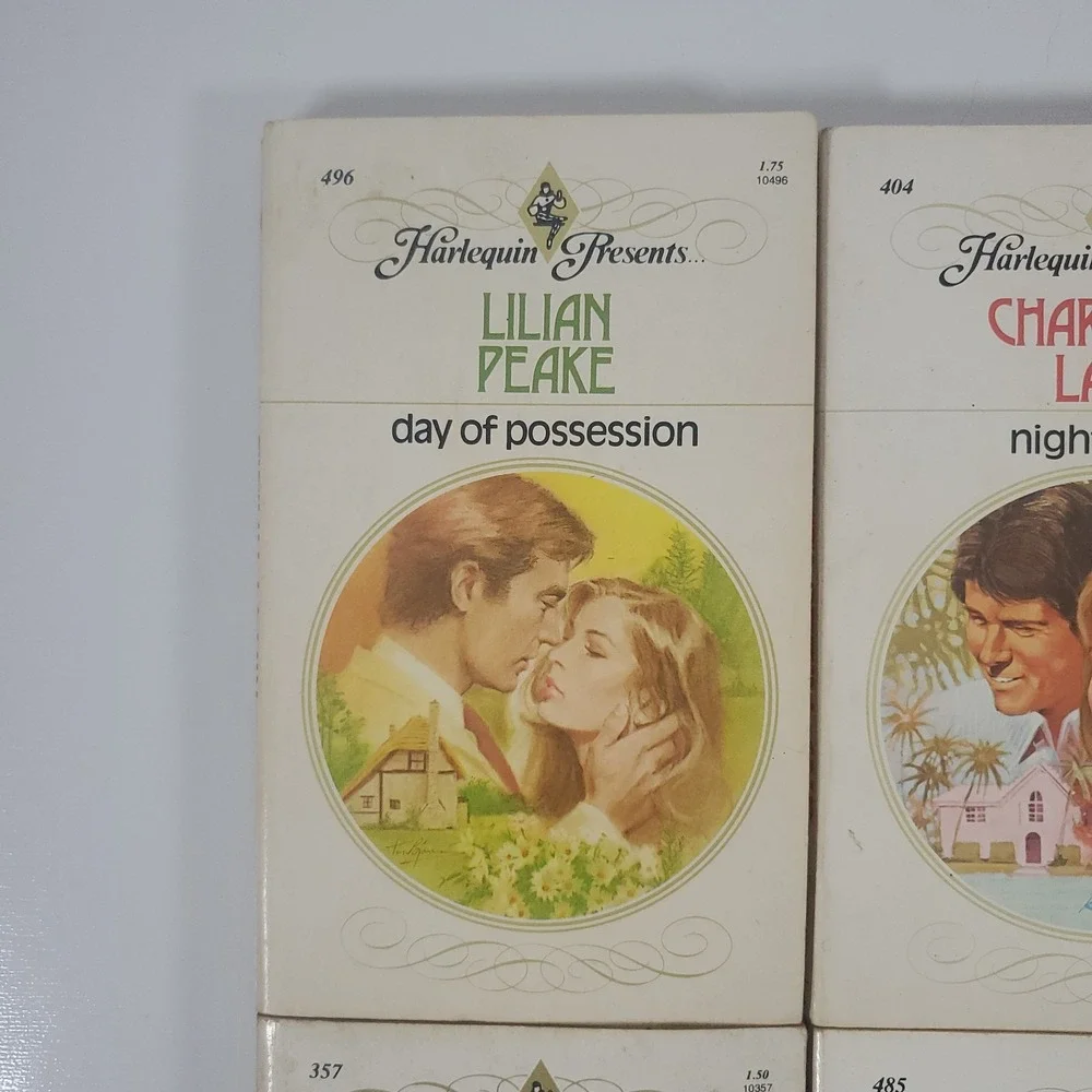 Harlequin Romances Vintage Books 1980s. Various Authors. Lot Of 6